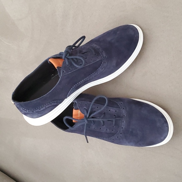 cole haan women's blue suede shoes